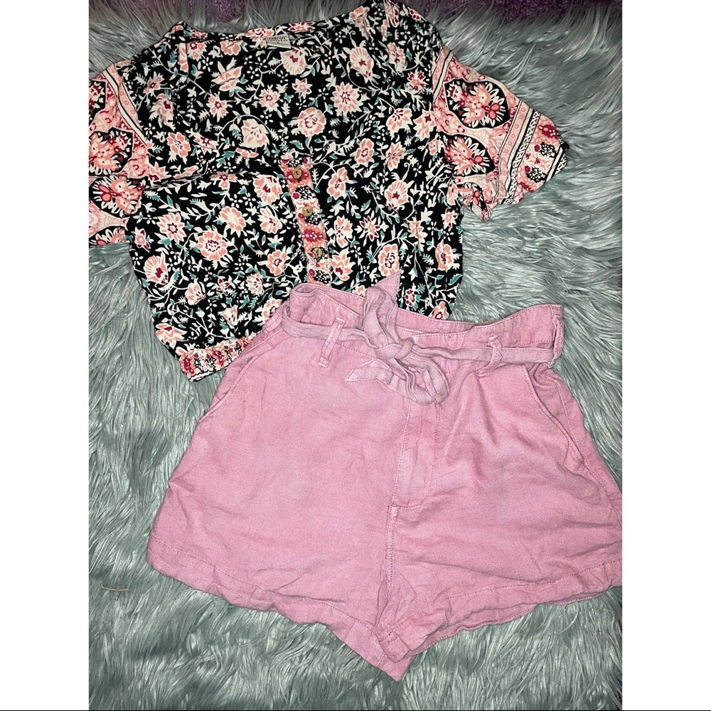 Abercrombie Pink Cozy Shorts